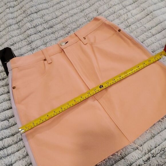 Rag&bone peach and lilac Moss jean skirt sz 31 - Picture 16 of 16